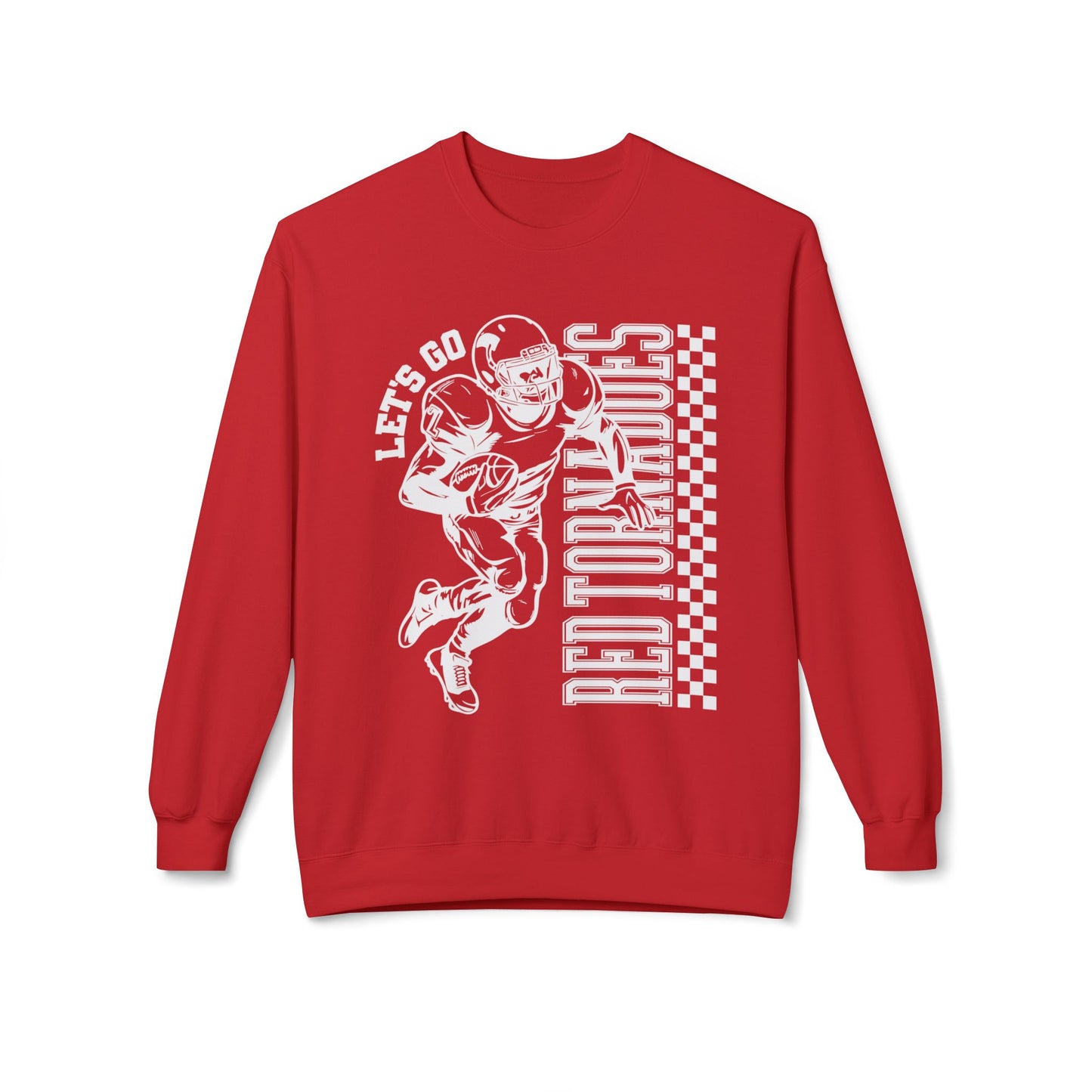 Red Tornadoes Football Lets Go Softstyle Crewneck
