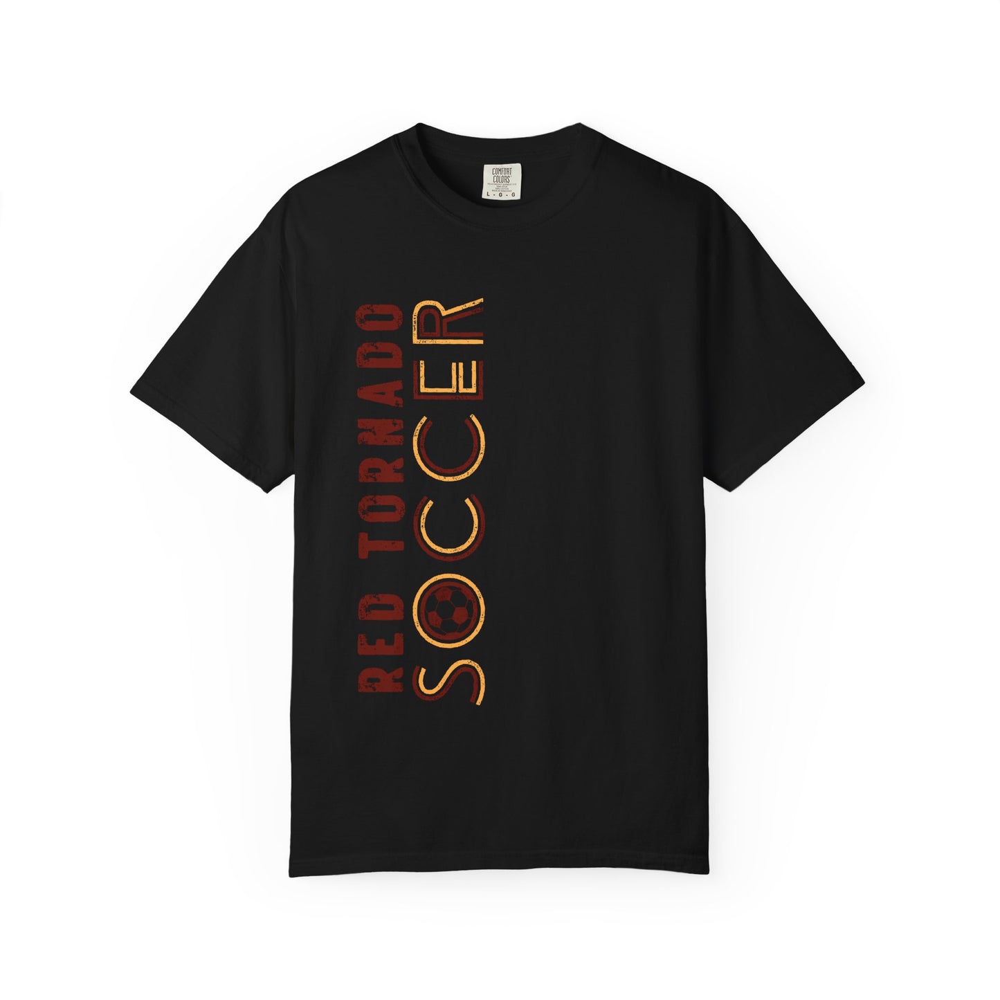 Red Tornado Soccer Comfort Colors Tee