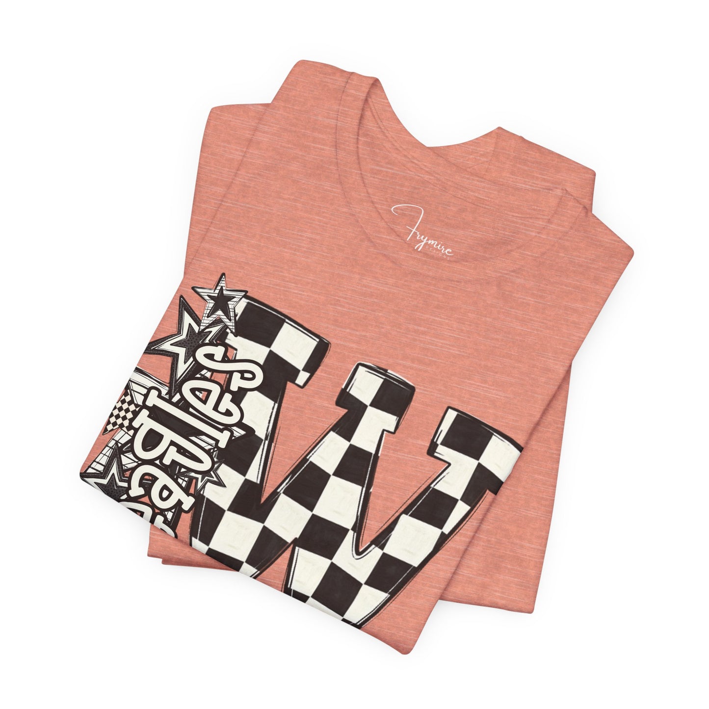 Checkered Weatherford Eagles Bella Canvas Tee