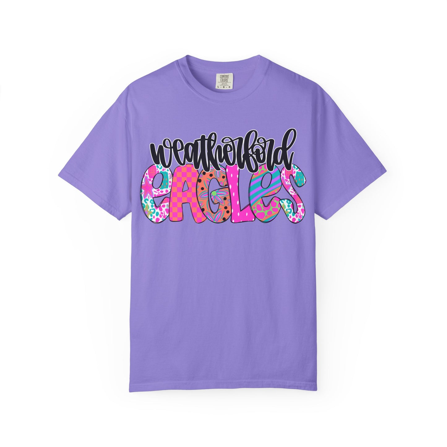 Weatherford Eagles Funky Comfort Colors Tee