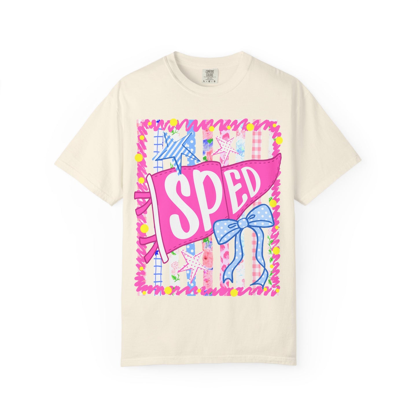 SPED Pennant Flag Stripes Comfort Colors