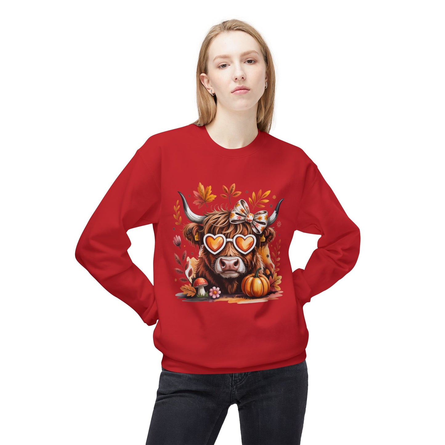 Fall highland cow  Sweatshirt