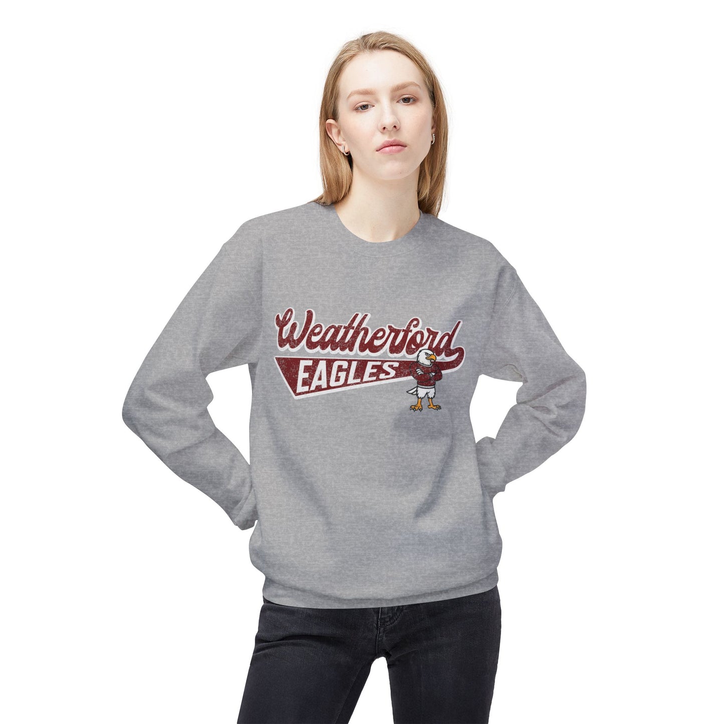 Weatherford Eagles Softstyle Fleece Crewneck Sweatshirt