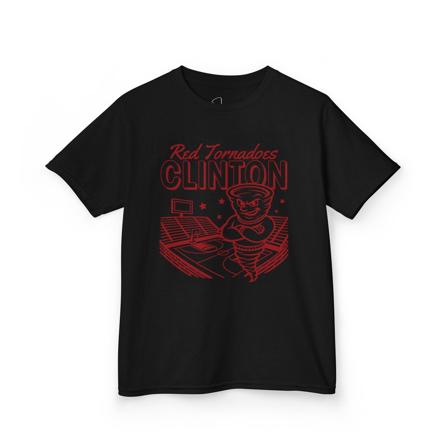 Youth Clinton Red Tornadoes Basketball Tee