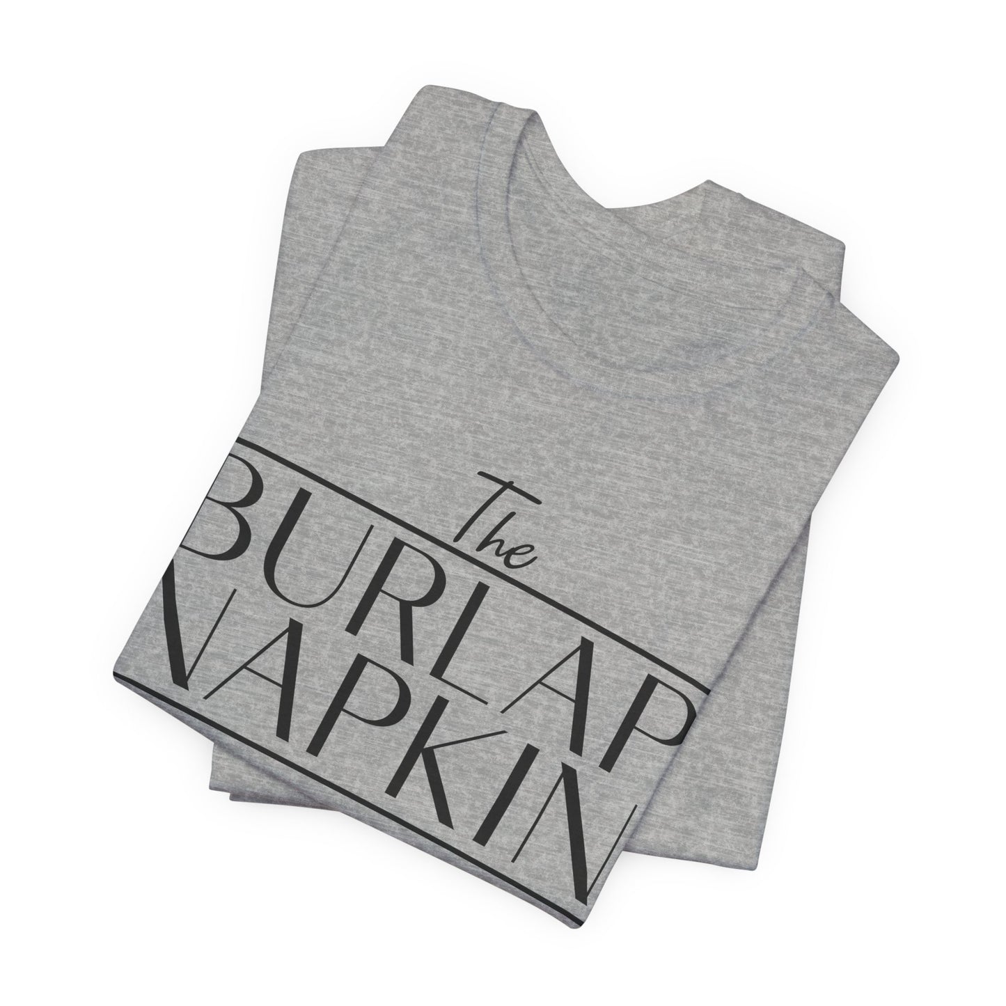 Burlap Napkin Front Only Bella Canvas