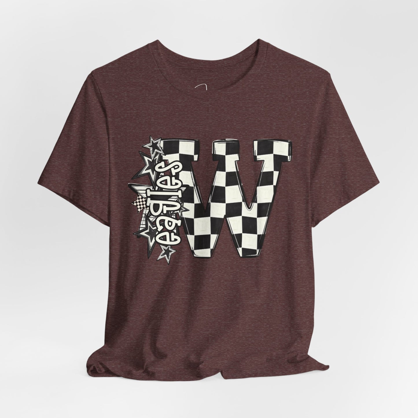 Checkered Weatherford Eagles Bella Canvas Tee