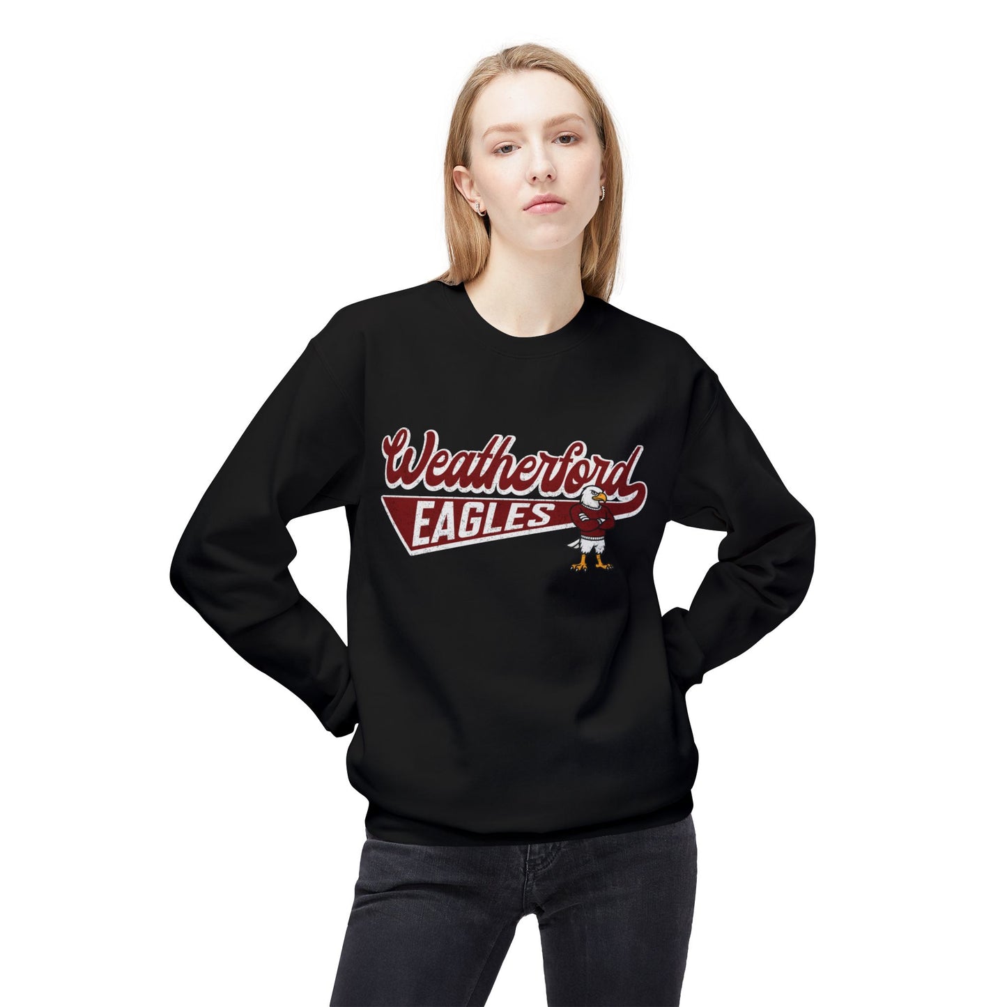 Weatherford Eagles Softstyle Fleece Crewneck Sweatshirt