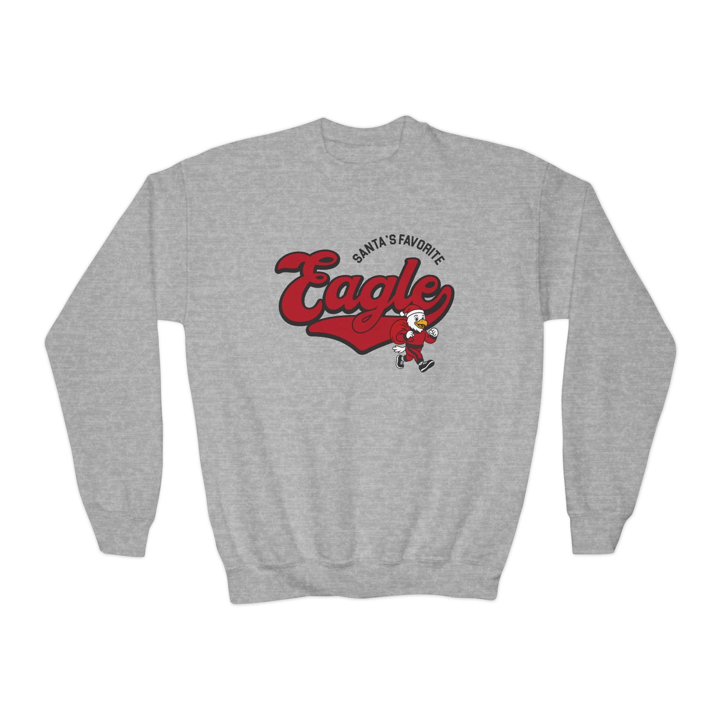 Youth Santa's Favorite Eagle Crewneck Sweatshirt