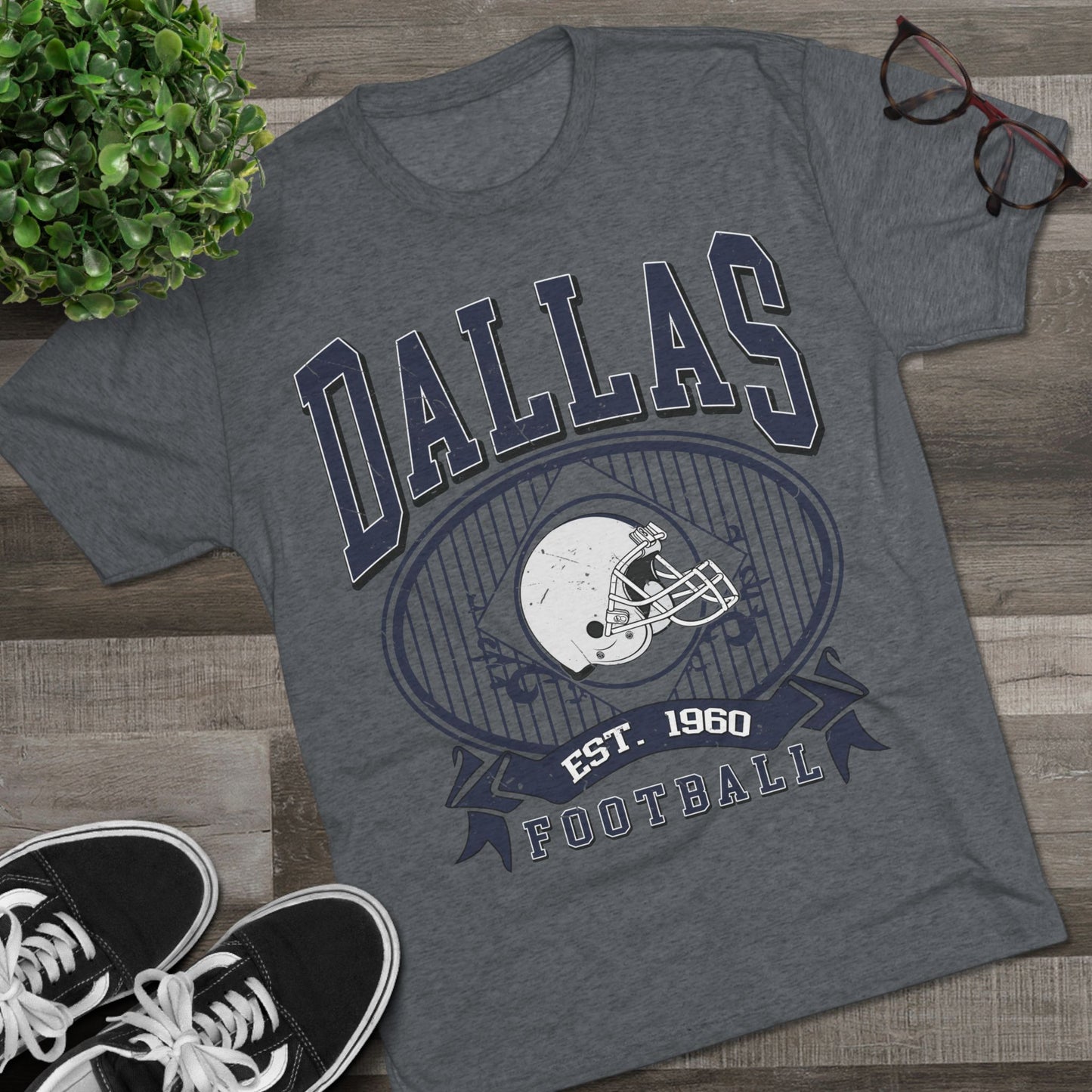 Dallas Football Super Soft Tri Blend Tee