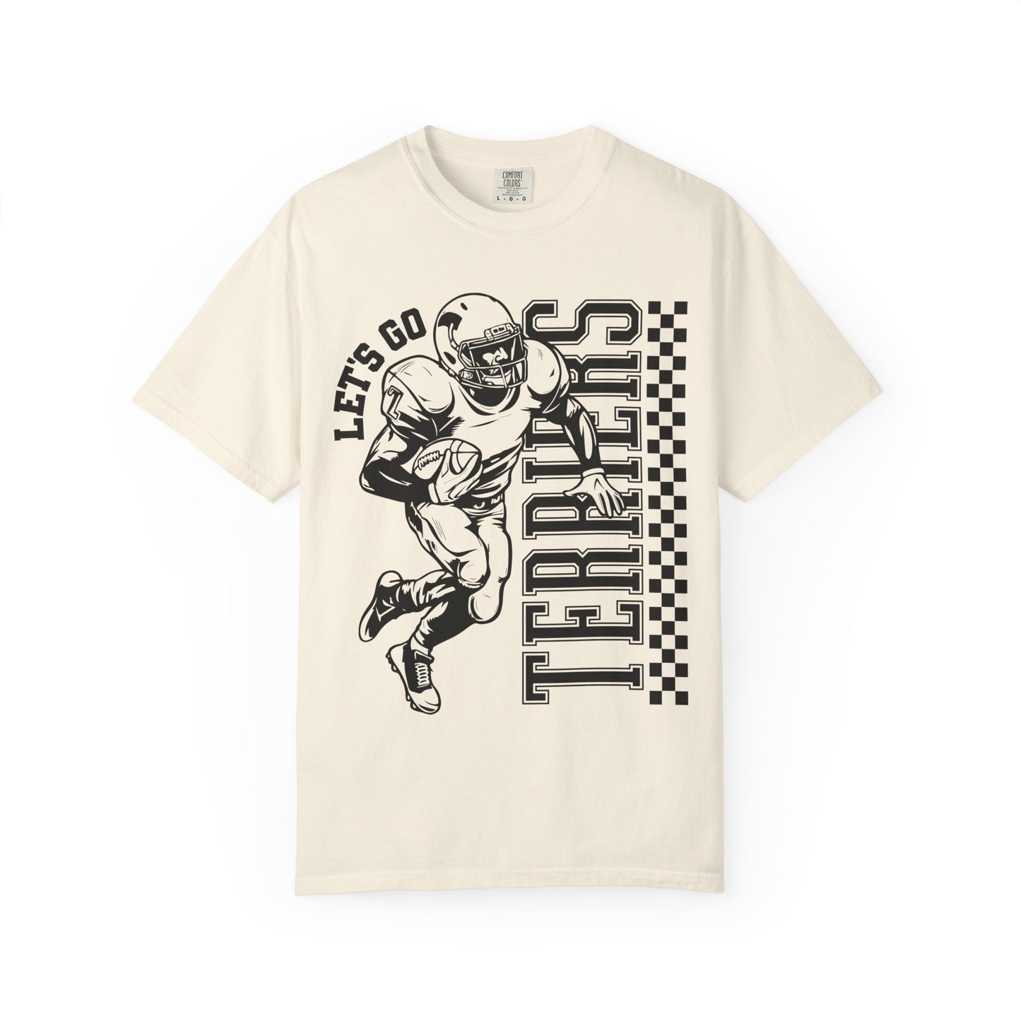Lets go Terriers Football Comfort Colors Tee
