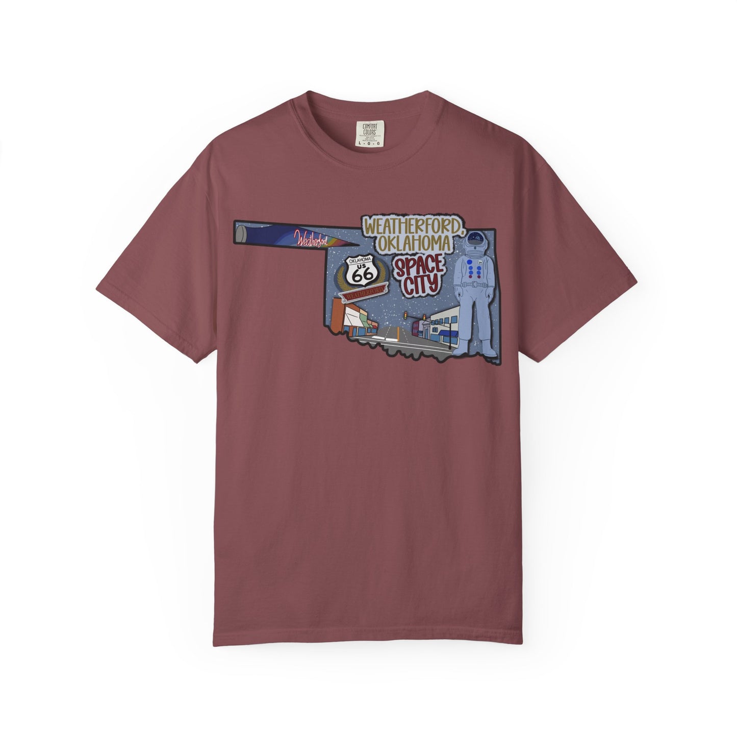 Weatherford Oklahoma Space City Rt 66 Tee