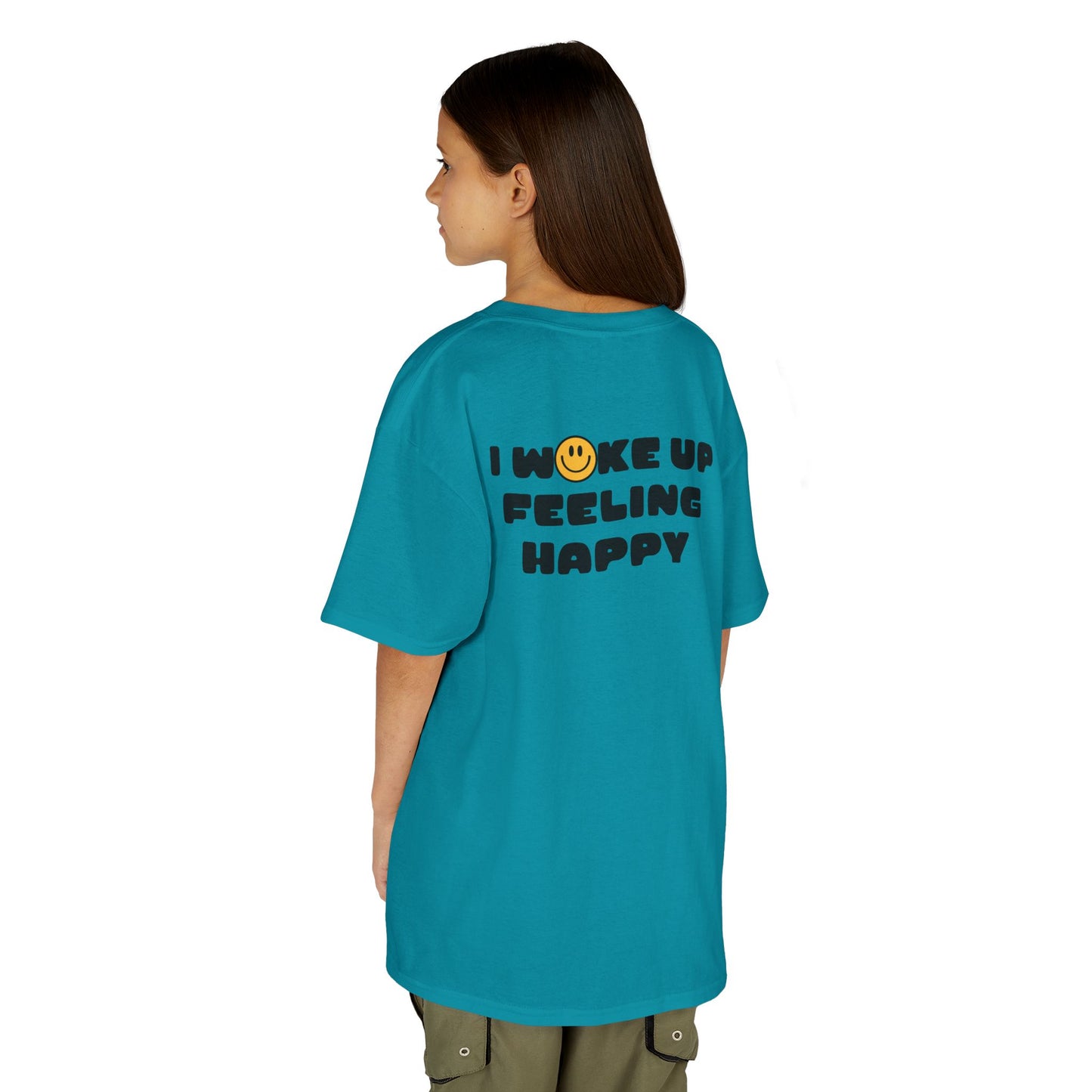 Youth I Woke Up Feeling Happy Front Back Tee