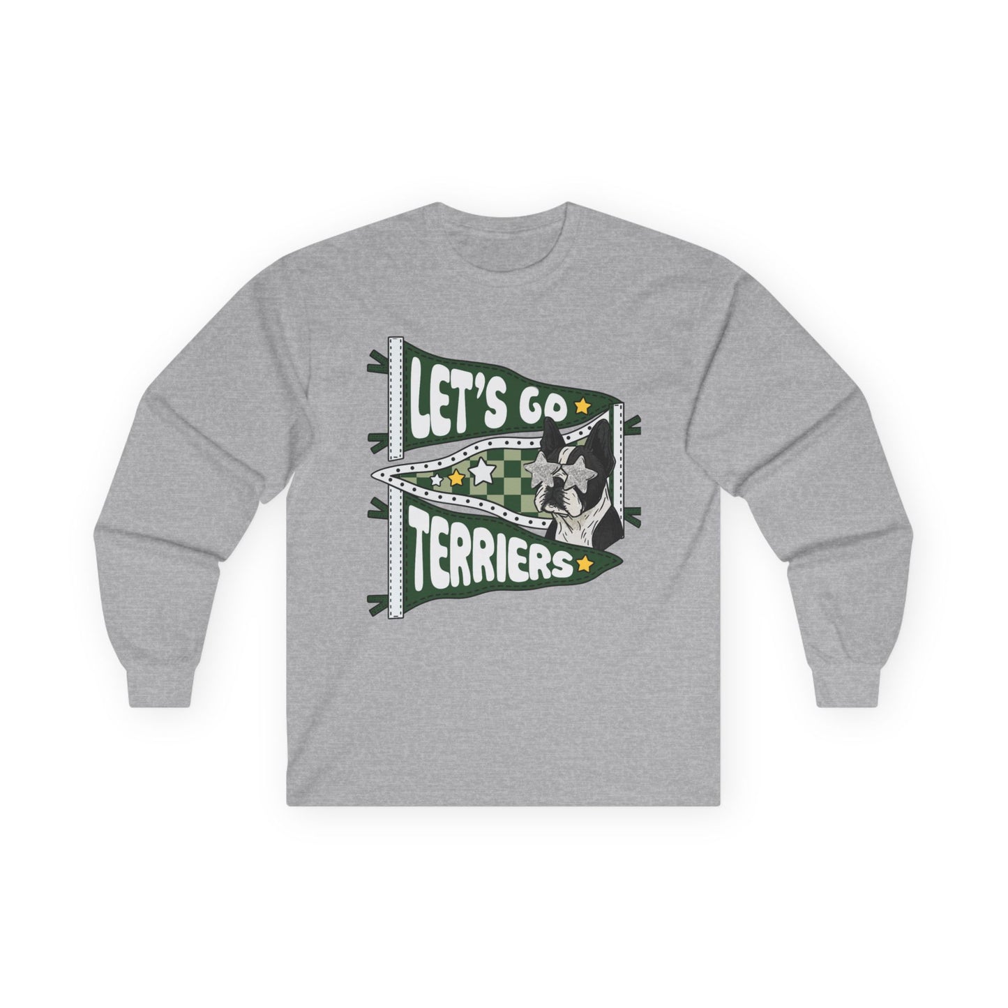 Lets Go Terriers Long Sleeve Pendant