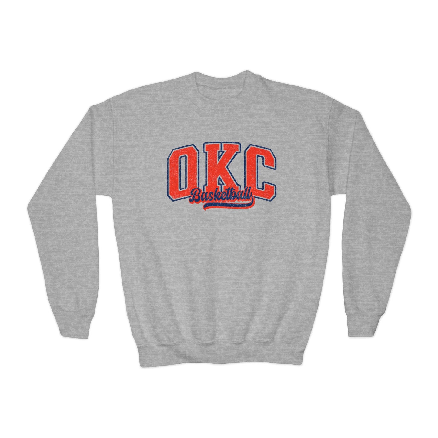 Youth OKC Basketball Crewneck