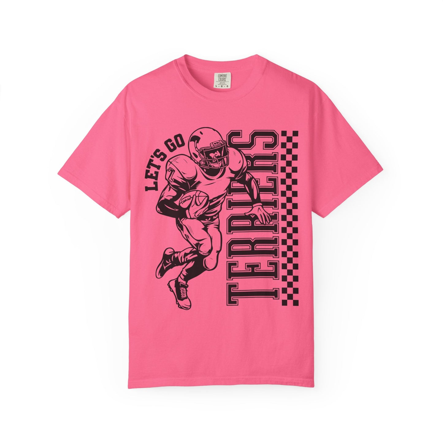 Lets go Terriers Football Comfort Colors Tee