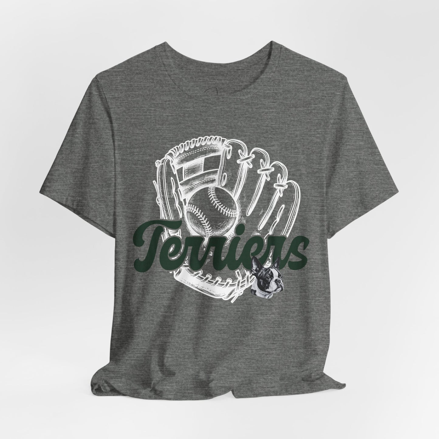 Baseball Mitt Terriers Bella Canvas Tee