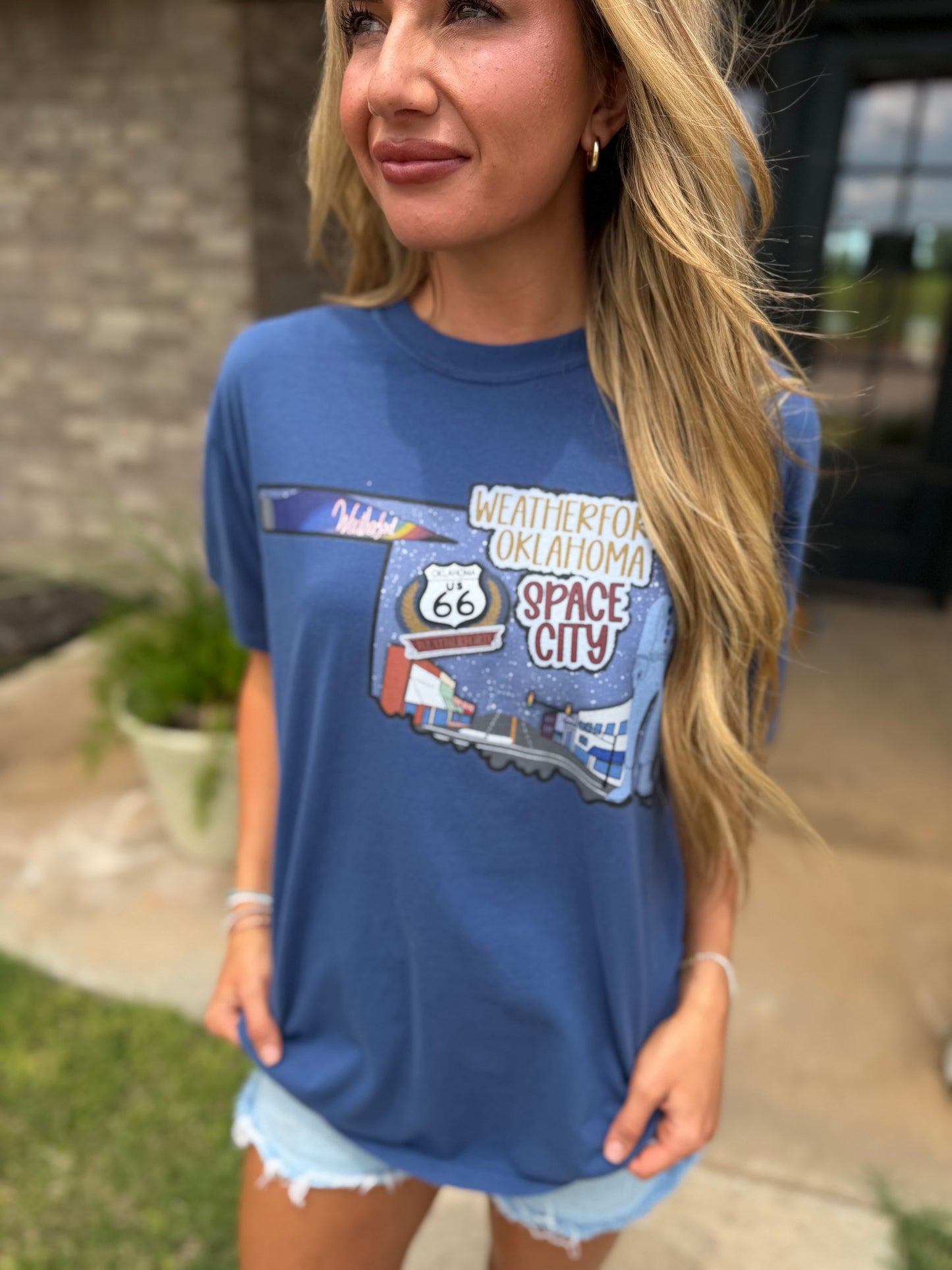 Weatherford Oklahoma Space City Rt 66 Tee
