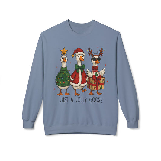Just a Jolly Goose Midweight Softstyle Crewneck