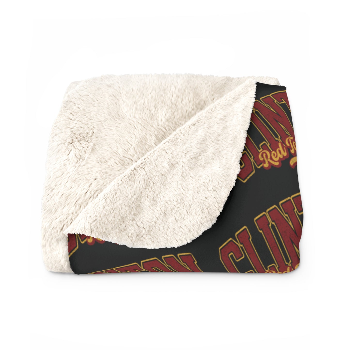Clinton Red Tornadoes Sherpa Fleece Blanket