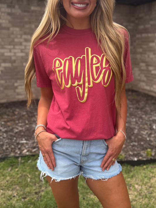 Eagles gold puff comfort colors
