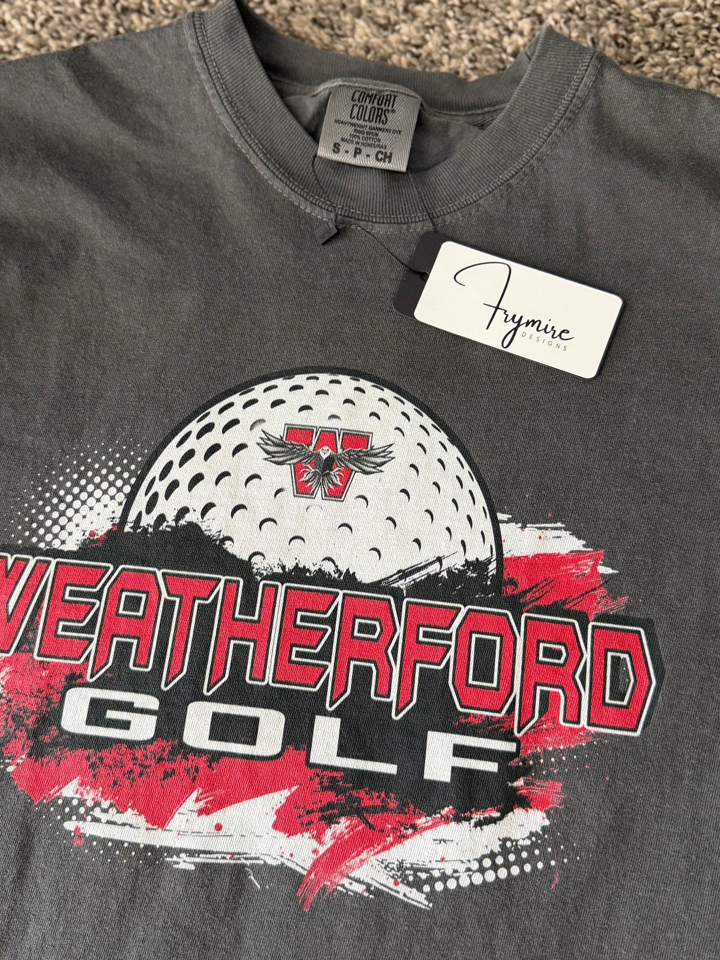 Weatherford golf comfort colors tshirt