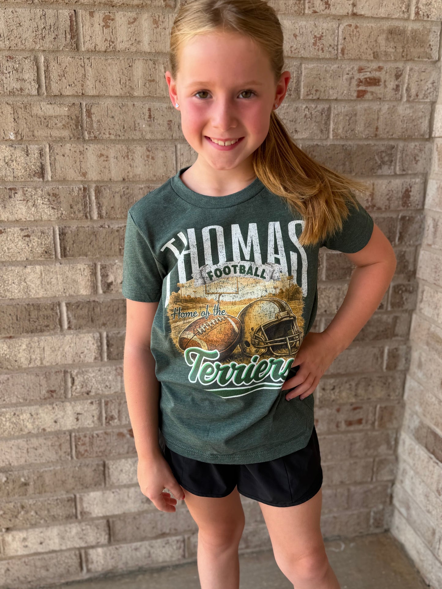 Youth Terrier Football Tee