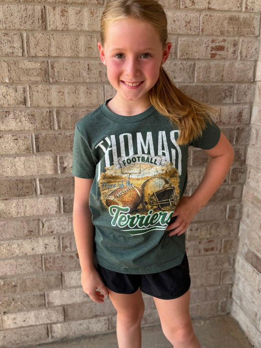 Youth Terrier Football Tee