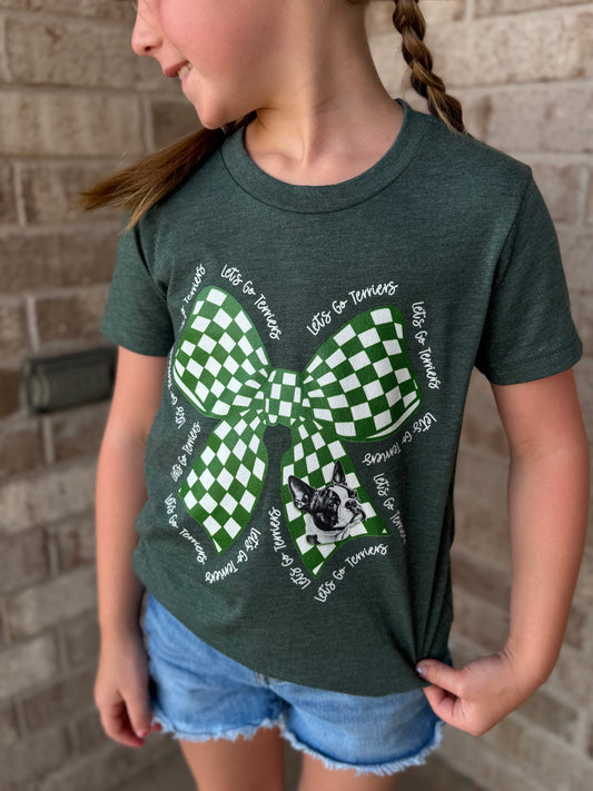 Youth Checkered Coquette Tee Terriers