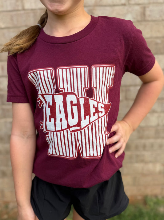 Youth Weatherford Eagles Stripe Flag Tee